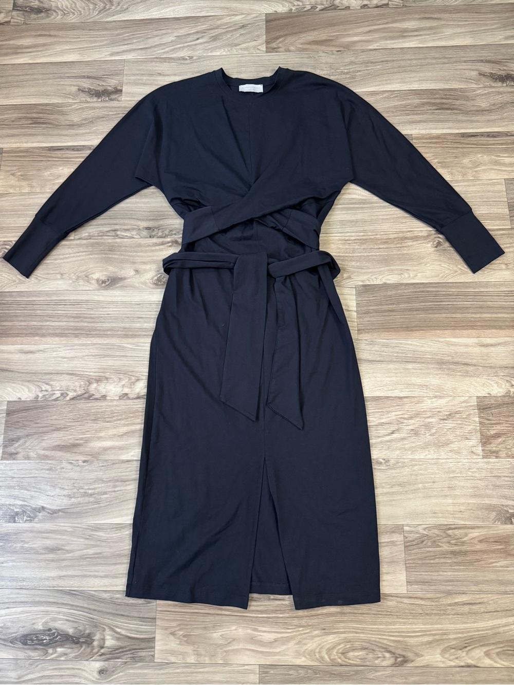 Modern Citizen Wei Tie-Front Dress in Navy Blue Size Medium